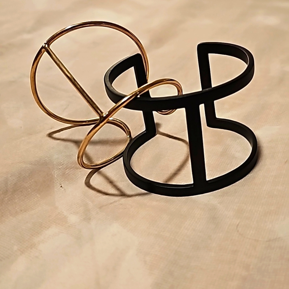 Two cuff bracelets